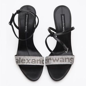 Alexander Wang Jane Crystal Logos 105mm Size 38